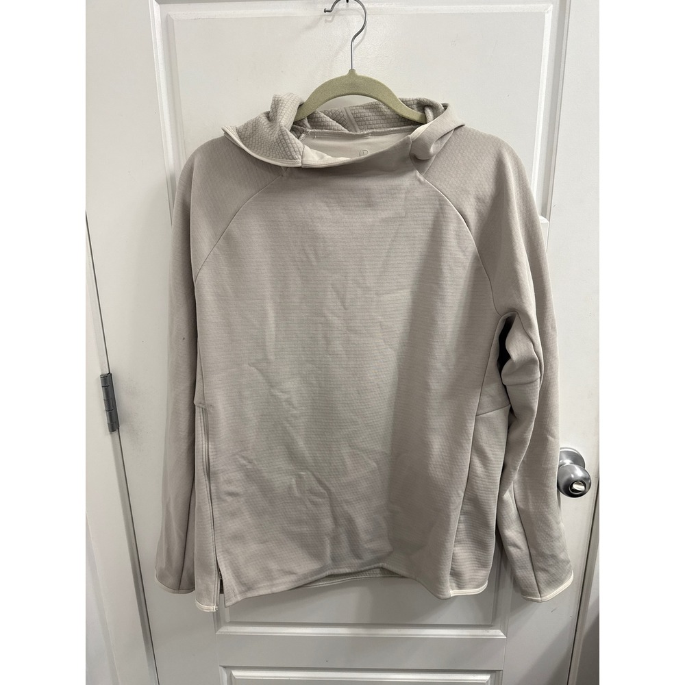 Lululemon Engineered Warmth Hoodie Grey Wool Blend Pullover W3CYSS Size M‎